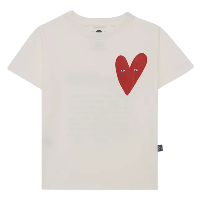 Camiseta «Corazón» | Crema