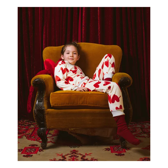 Pyjama Cœurs | Crème