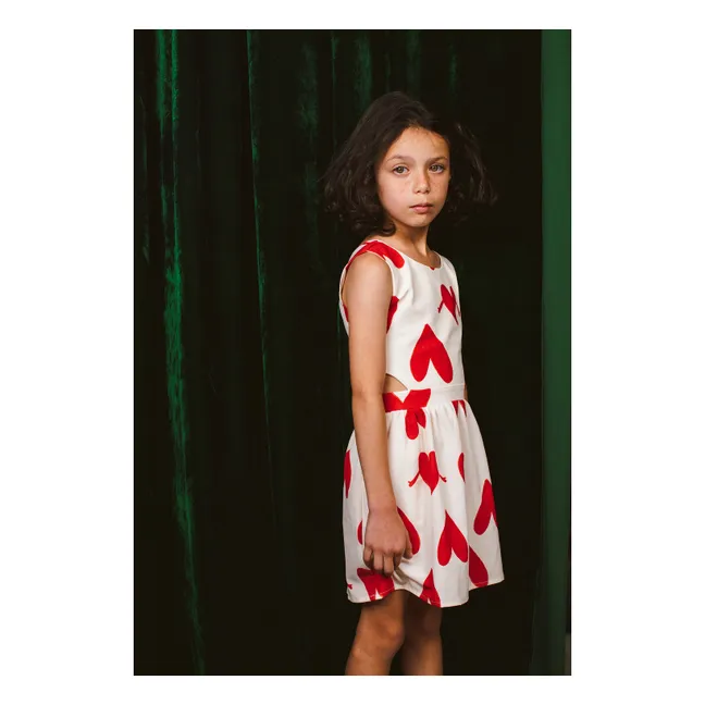 Robe Queen Cœurs | Crème