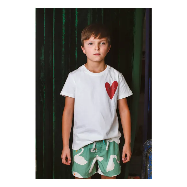 Heart T-shirt | Cream