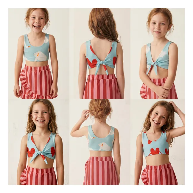Bañador Knot Corazones | Azul