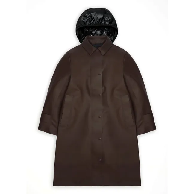 Veste Longue Nara W3 | Marron foncé