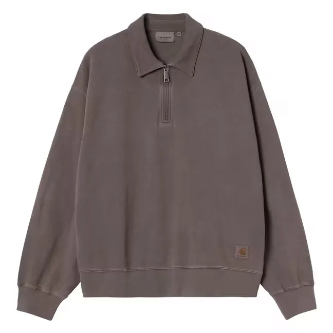 Pull Col Zippé Harper Coton | Taupe