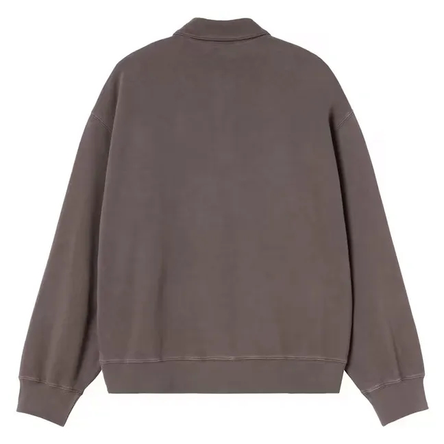 Pull Col Zippé Harper Coton | Taupe