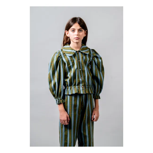 Chemisier Levante Rayé | Vert