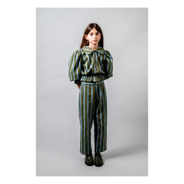 Pantalon Levante Rayé | Vert