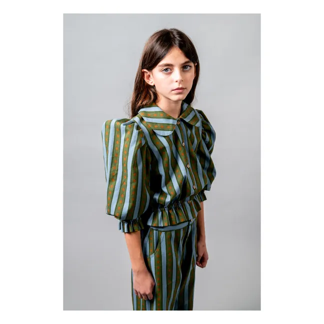 Pantalon Levante Rayé | Vert