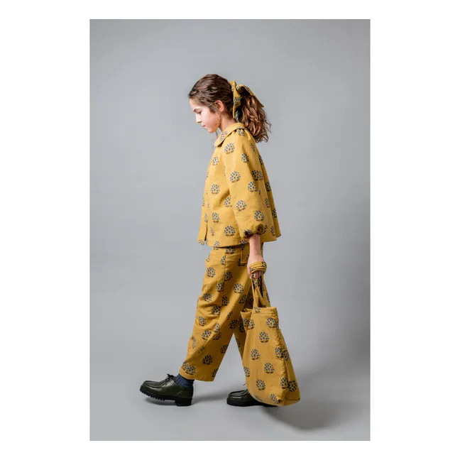 Pantalon Arboleda Fleurs Coton Bio | Jaune