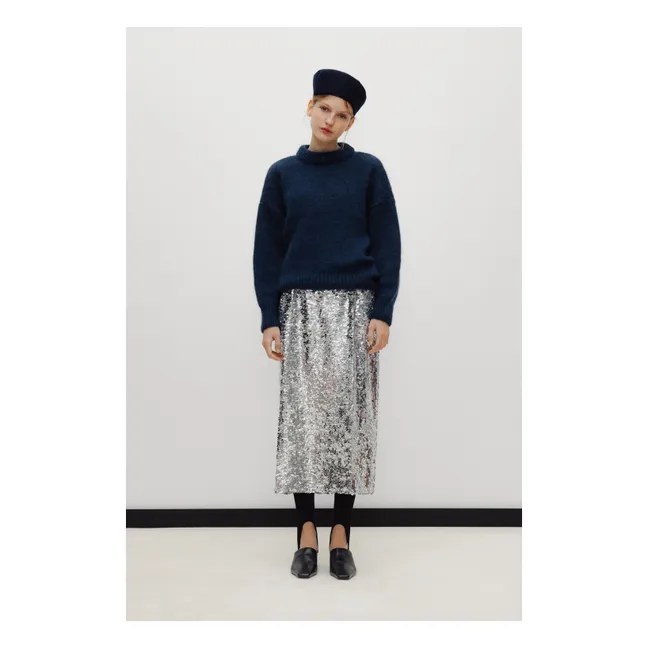 Jupe Muse Sequin | Argenté