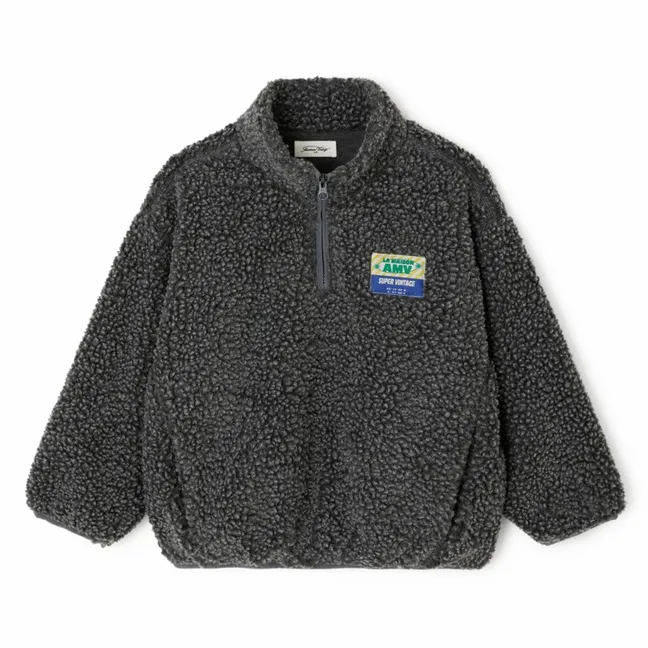 Sweat Hoktown Badge Fibres Recyclées | Gris anthracite