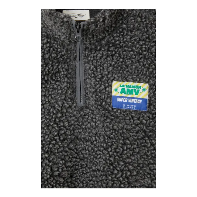 Sweat Hoktown Badge Fibres Recyclées | Gris anthracite