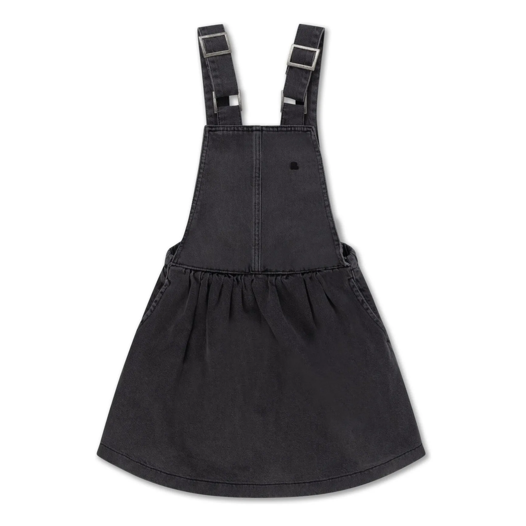 Repose Ams Black Organic Cotton Dungarees Dress