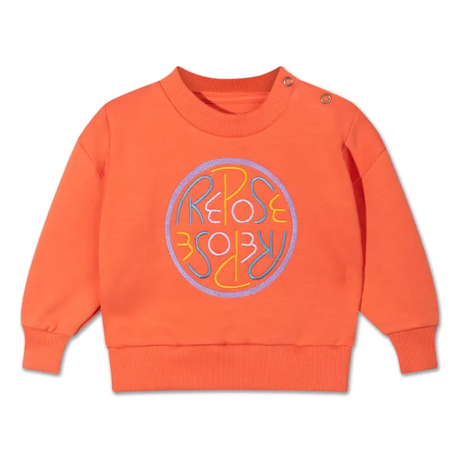 Sweatshirt Crewneck Fiesta Baby Bio-Baumwolle | Orange