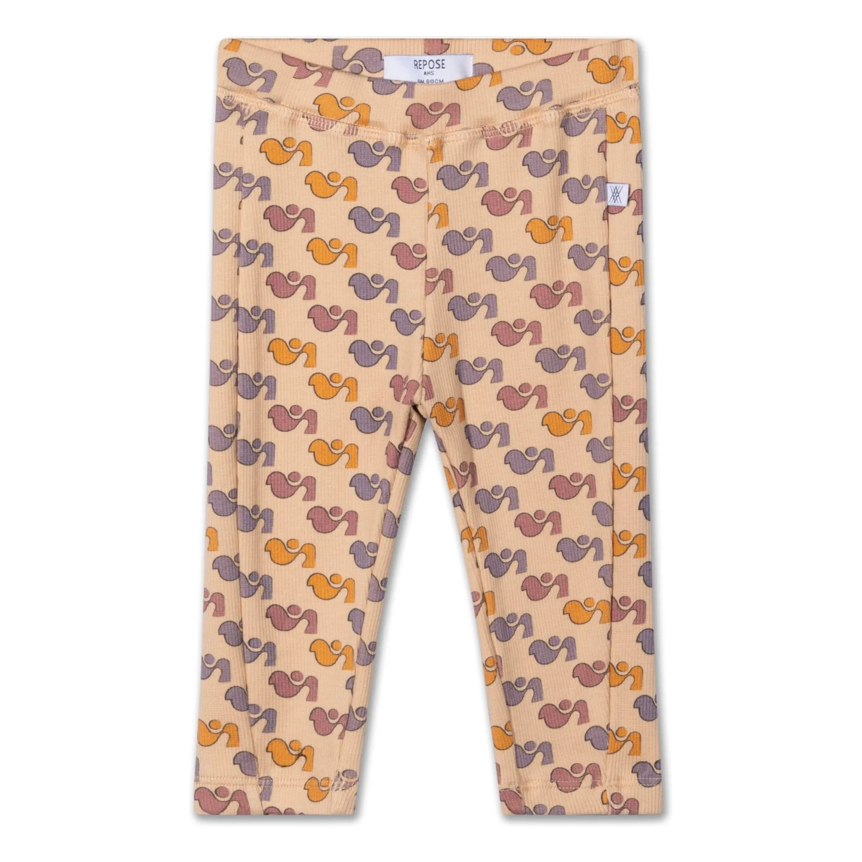 Repose Ams Beige Duck Dot Coton Bio Baby Leggings