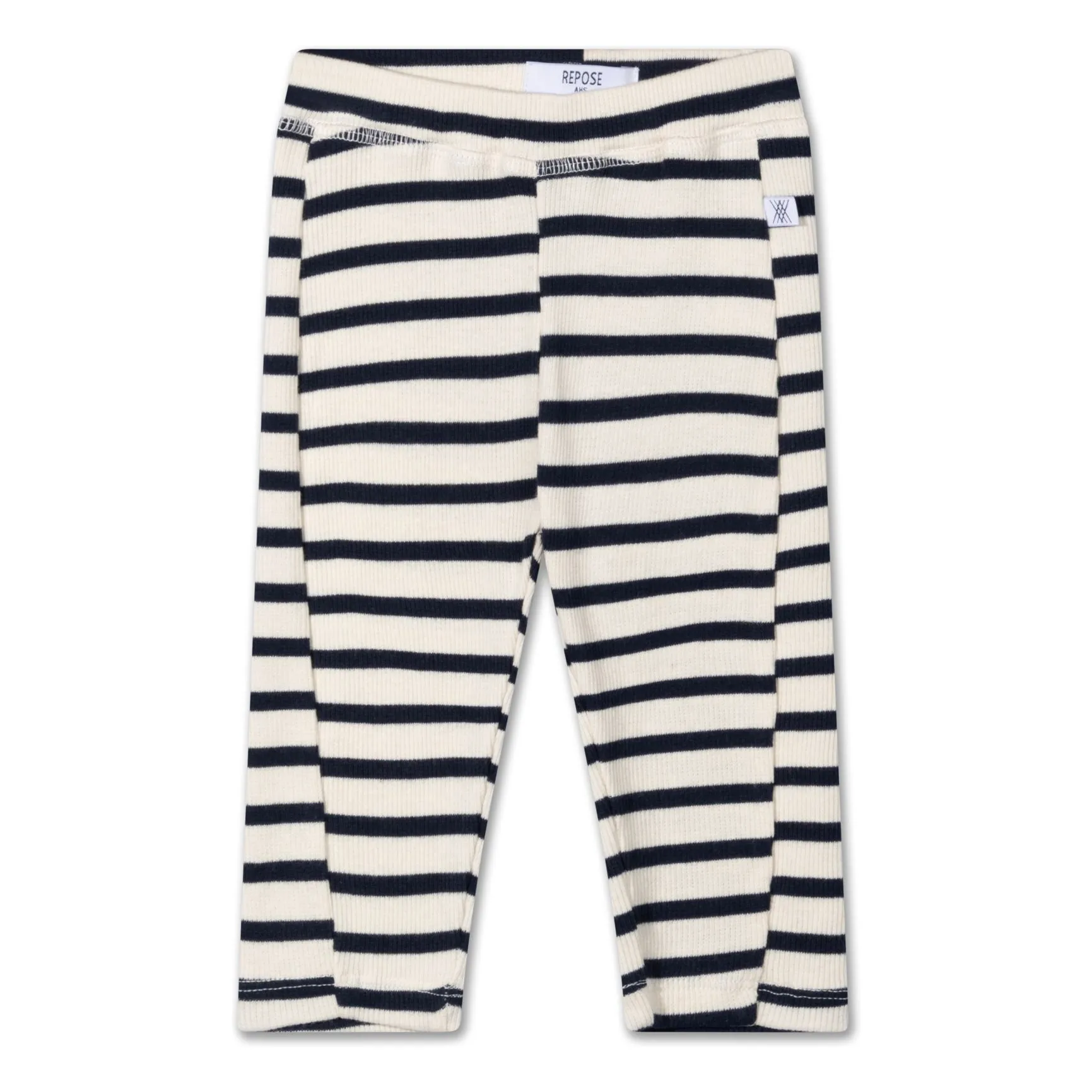 Repose Ams Ecru Baby Organic Cotton Stripe Legging