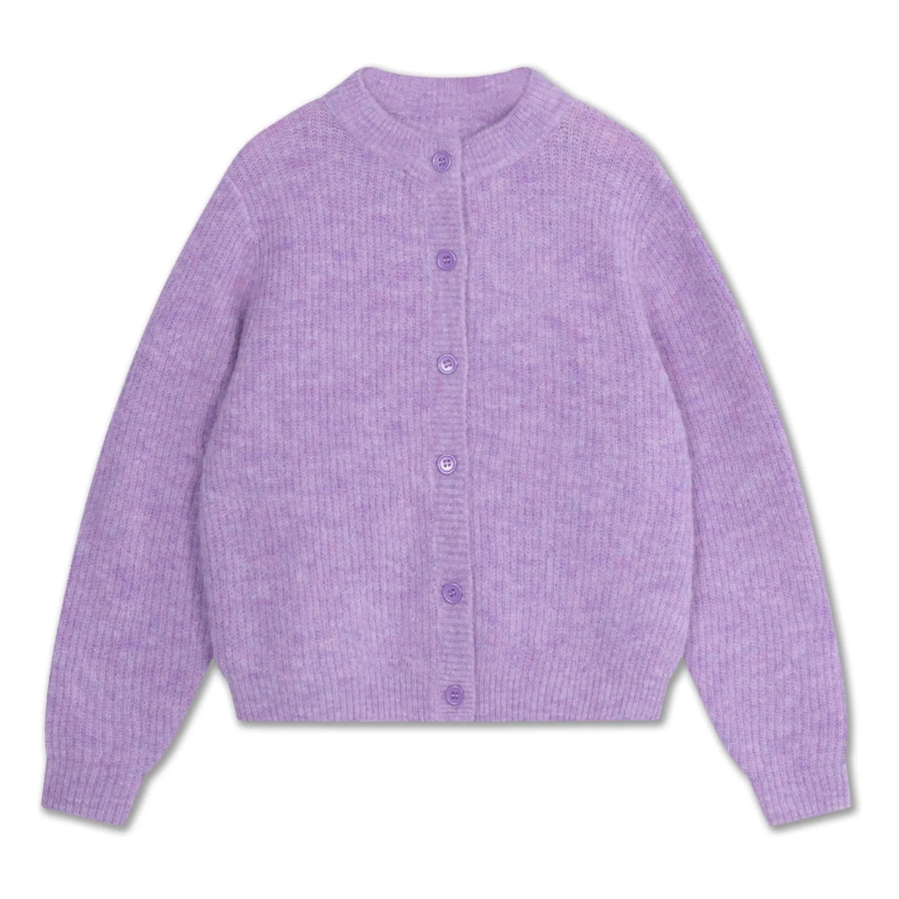 Repose Ams Lilac Alpaca And Merino Wool Cardigan