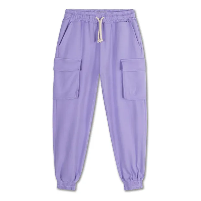 Jogger Cargo Bio-Baumwolle | Violett