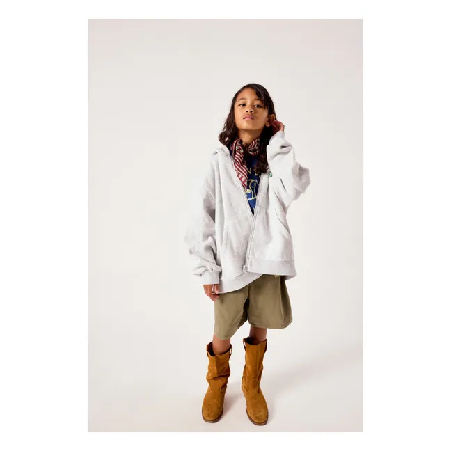 Baptown Zip-Up Sweatshirt | Heather grey