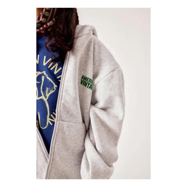 Baptown Zip-Up Sweatshirt | Heather grey