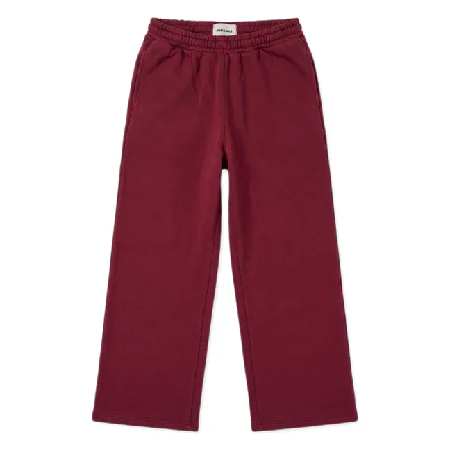 Tulip organic cotton joggers | Cherry red