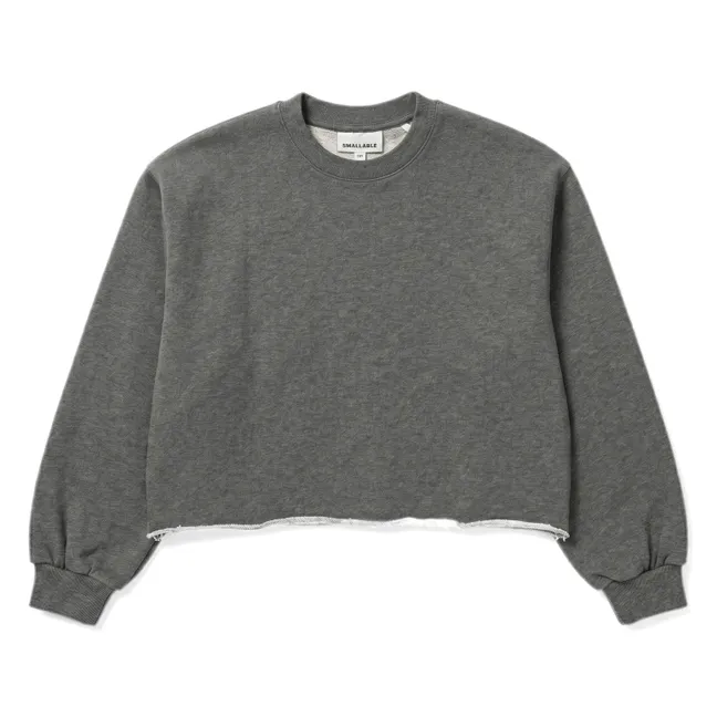Kensington organic cotton sweatshirt | Heather grey