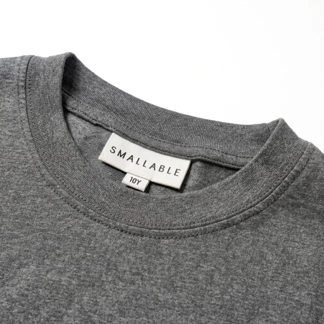 T-shirt Montague Coton Bio | Gris chiné