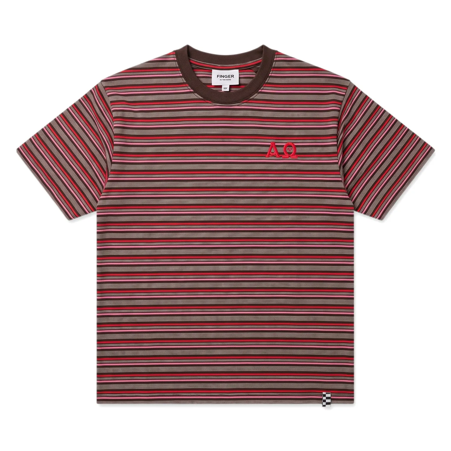 T-shirt Oversize Filo Rayé | Marron- Image produit n°0