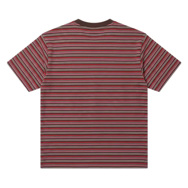 Oversize Filo Striped T-shirt | Brown