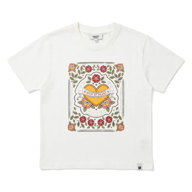 T-shirt Luna Wild at Heart | Blanc cassé