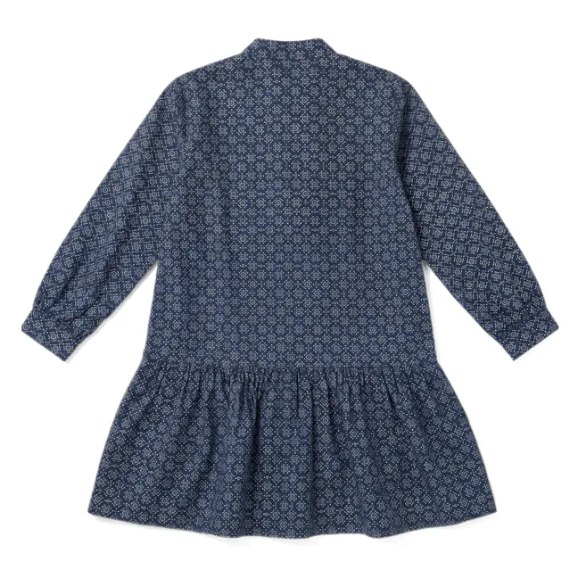 Robe Romy Bandana | Bleu indigo