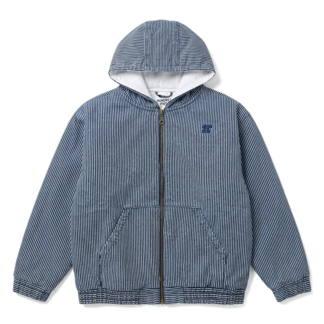 Veste Wyatt Denim Rayé | Bleu indigo