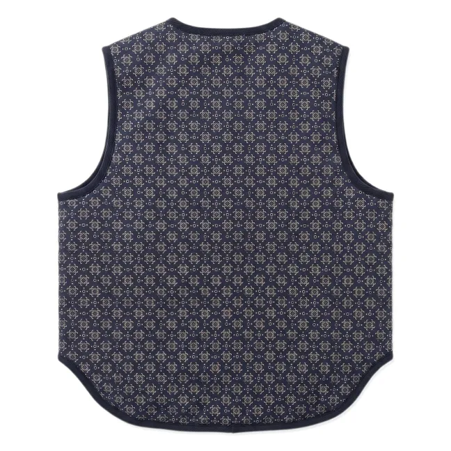 Veste Sans Manches Maria Bandana | Bleu indigo