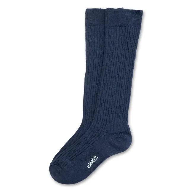 Chaussettes Alix Laine Mérinos | Bleu marine