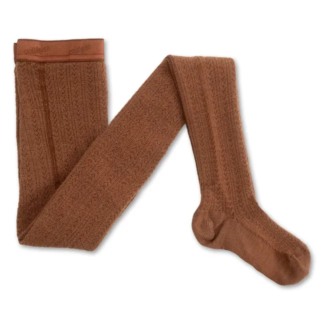 Collants Angélique Laine Merinos | Marron