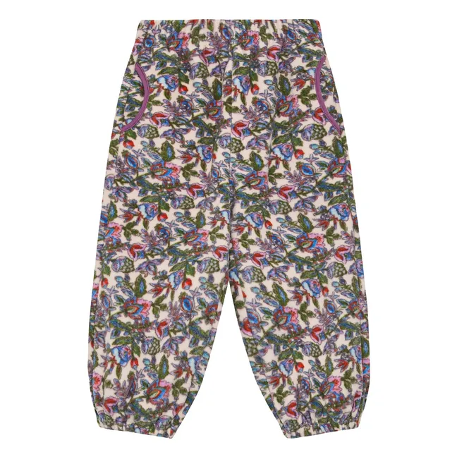 Ensemble Polaire Fleuri | Violet