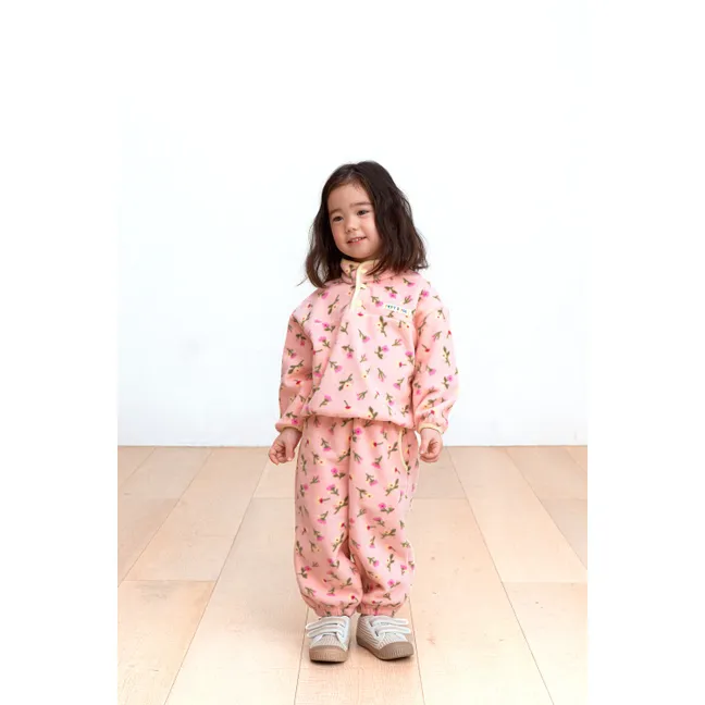 Ensemble Polaire Fleuri | Rose