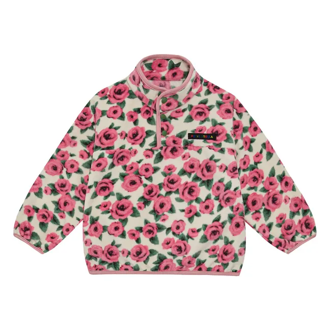Ensemble Polaire Roses | Ecru
