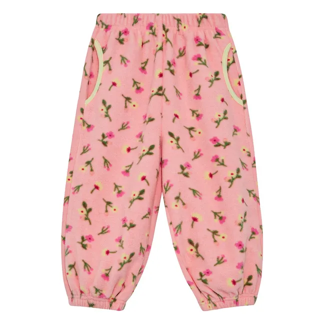 Ensemble Polaire Fleuri | Rose