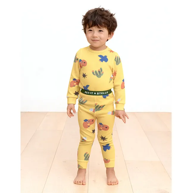 Pyjama Chiens Coton Pima et Modal | Jaune