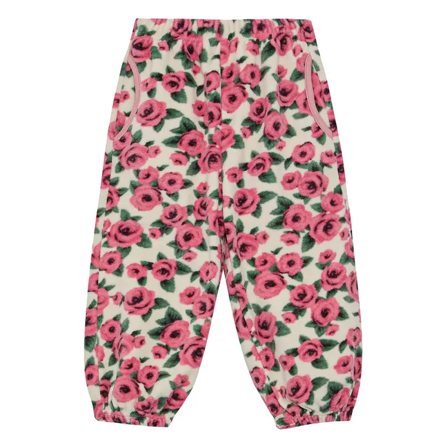Ensemble Polaire Roses | Ecru