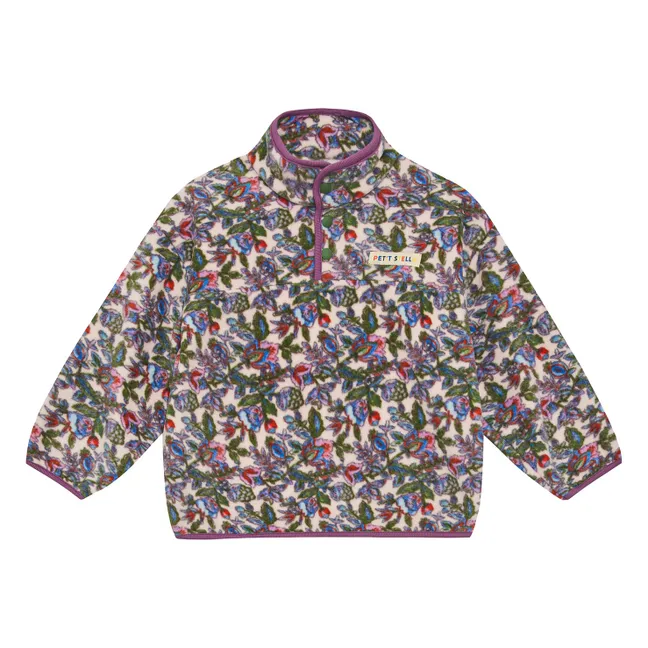 Ensemble Polaire Fleuri | Violet