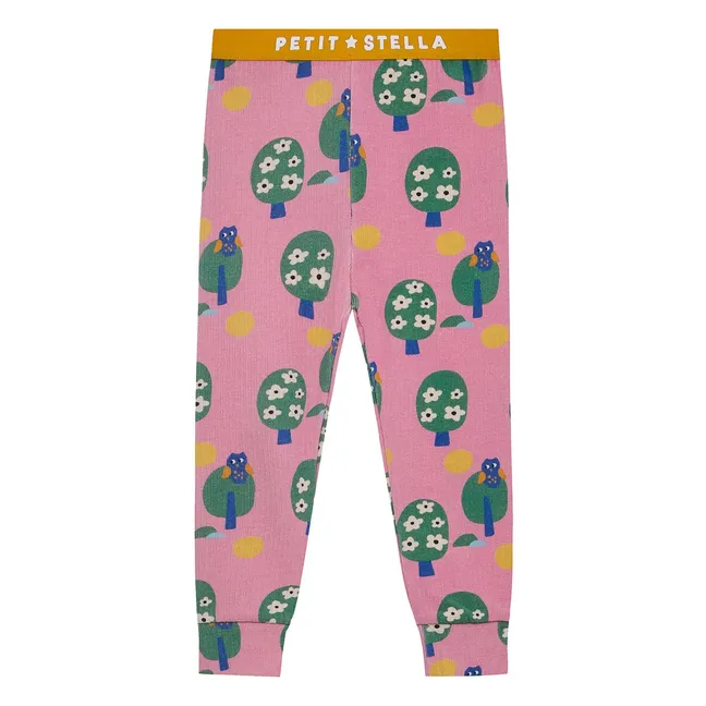 Pyjama Hiboux Coton Pima et Modal | Rose
