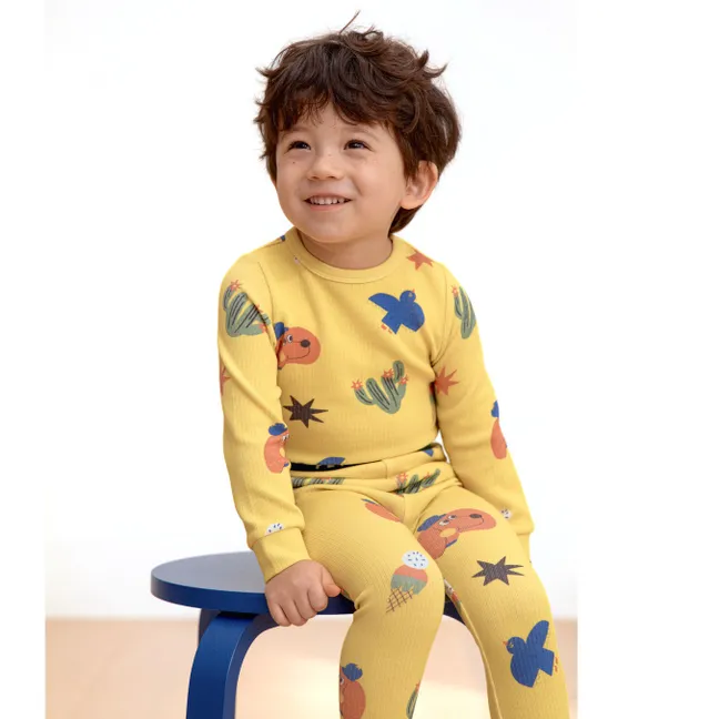 Pyjama Chiens Coton Pima et Modal | Jaune