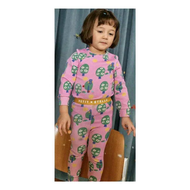 Pyjama Hiboux Coton Pima et Modal | Rose