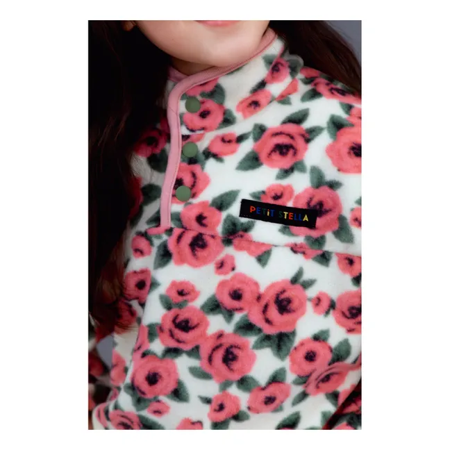 Ensemble Polaire Roses | Ecru