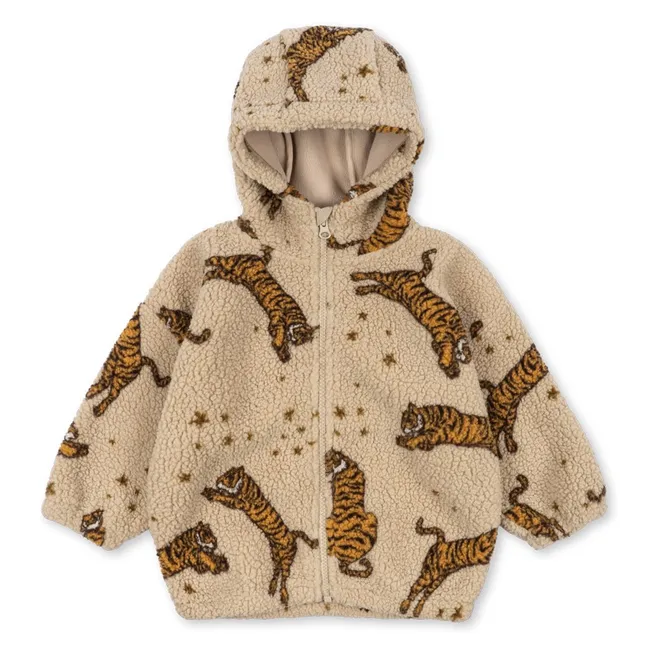 Veste Façon Sherpa Jody Tigres | Beige