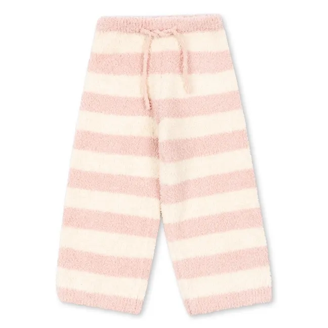 Pantalon Duveteux Softy Rayé | Rose