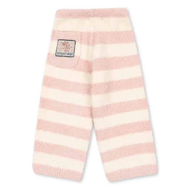 Pantalon Duveteux Softy Rayé | Rose