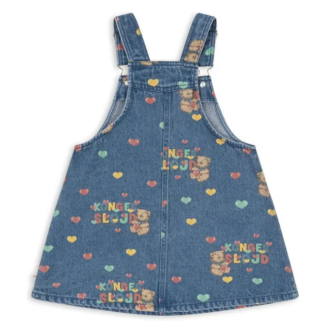 Robe Magot Oursons Denim Coton Bio | Bleu