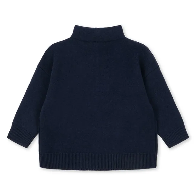 Sweat Zippé Mano | Bleu nuit